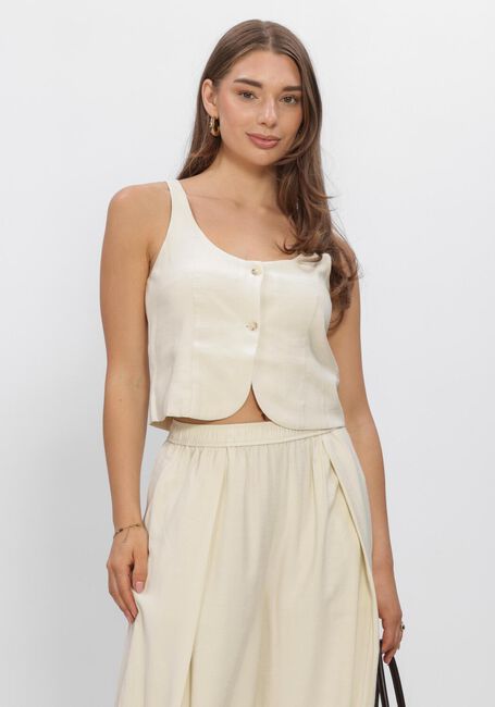 Beige EDITED Gilet SIMONE TOP - large