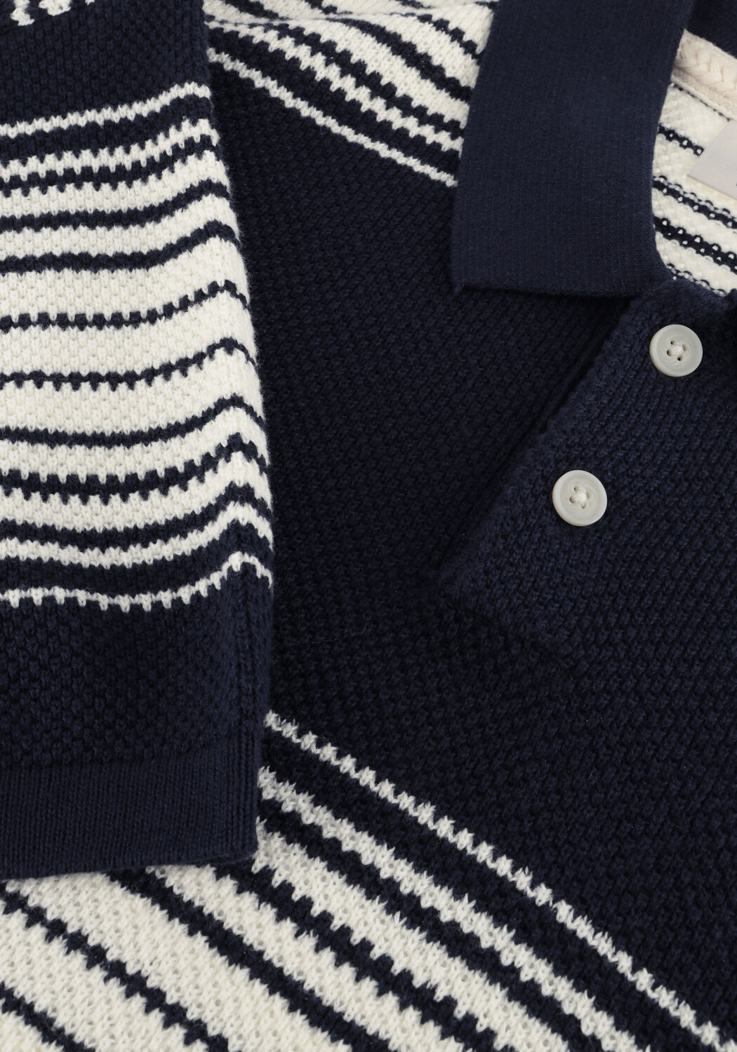 Dunkelblau ANERKJENDT Polo-Shirt AKSEB STRIPE POLO SS KNIT - large
