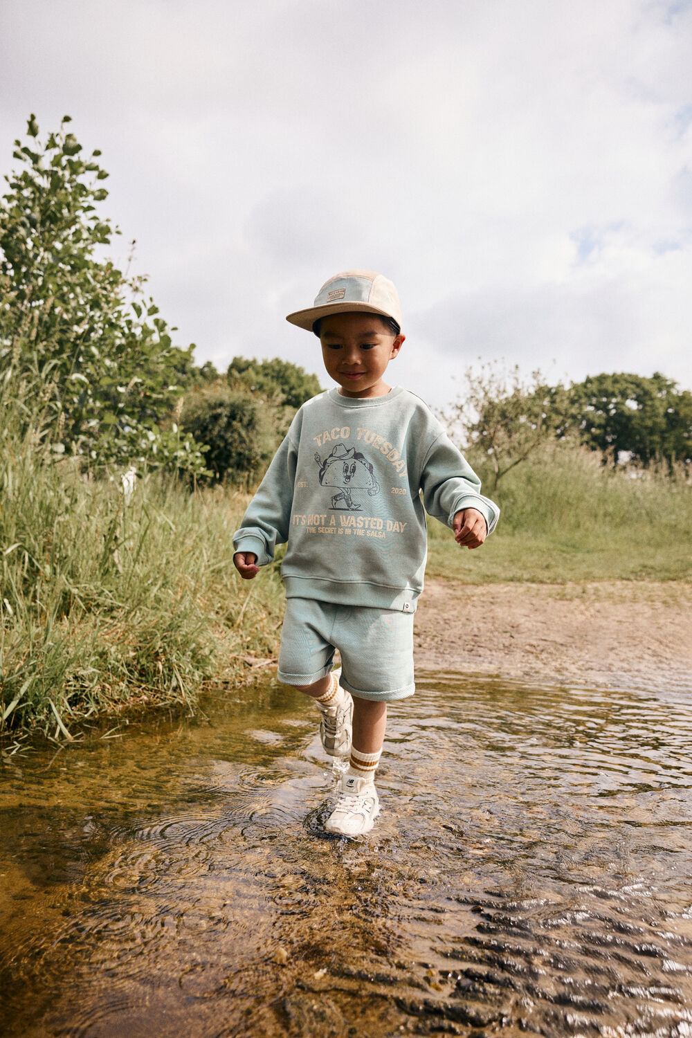 Gr&uuml;ne DAILY7 Sweatshirt OVERSIZED SWEATER PRINT - large