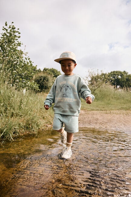 Gr&uuml;ne DAILY7 Sweatshirt OVERSIZED SWEATER PRINT - large