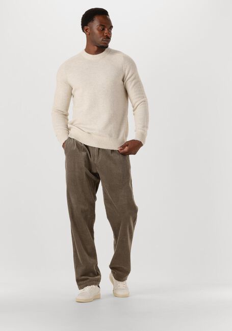 Beige SELECTED MEN Pullover SLHRAI LS KNIT CREW NECK NOOS - large
