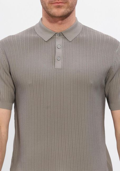 Taupe GENTILUOMO Polo-Shirt POLO 3 BUTTONS SS - large