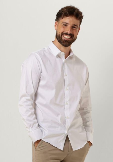 Weiße SELECTED HOMME Casual-Oberhemd SLHSLIMTRAVEL SHIRT B NOOS - large