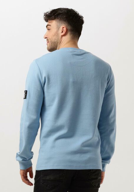 Hellblau CALVIN KLEIN Pullover BADGE WAFFLE LS TEE - large