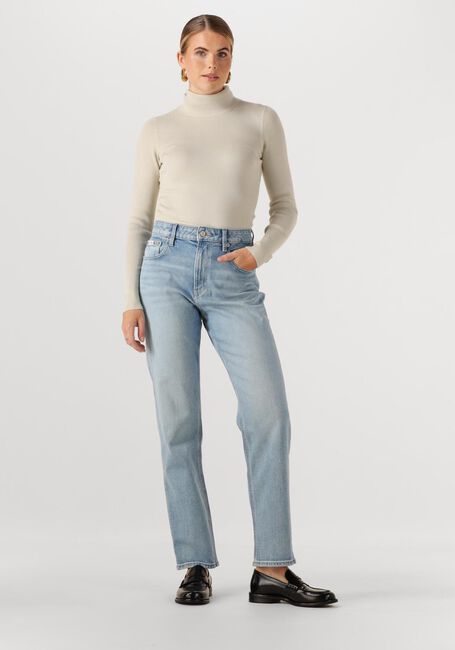 Taupe CALVIN KLEIN Rollkragenpullover WOVEN LABEL ROLL NECK - large