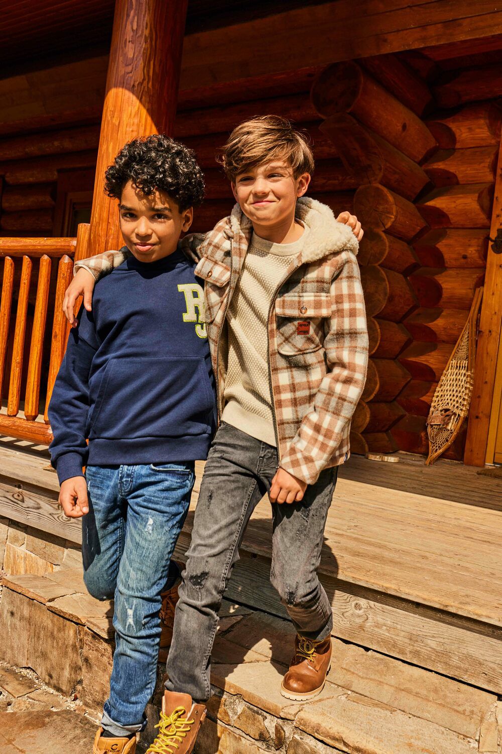 Beige RETOUR Overshirt FONZO - large