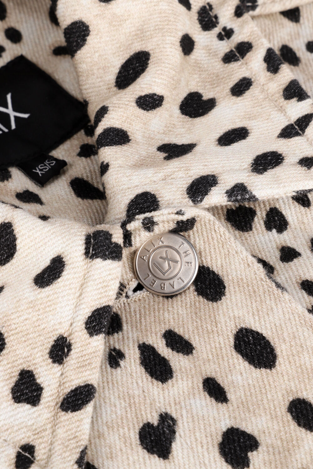 Braune ALIX THE LABEL Gilet WOVEN ANIMAL WAISTCOAT - large