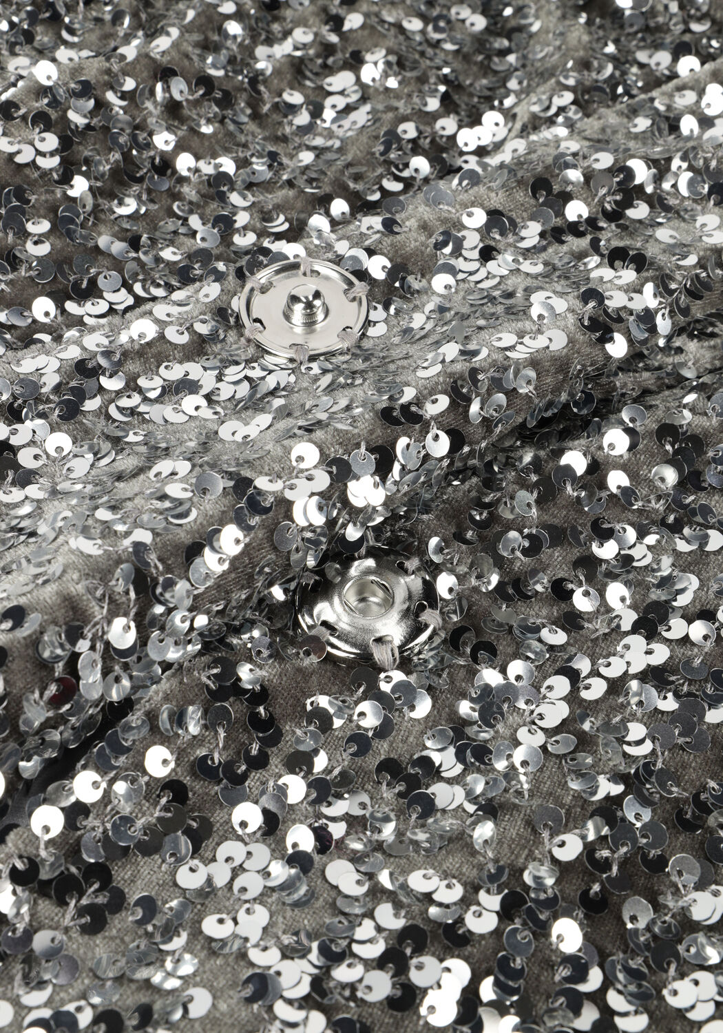 Silberne NOTRE-V Blazer NV-CHRISTINE GLITTER VELVET BLAZER - large