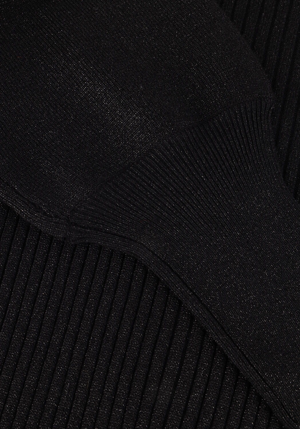 Schwarze NUKUS Rollkragenpullover JESSICA PULLOVER LUREX - large