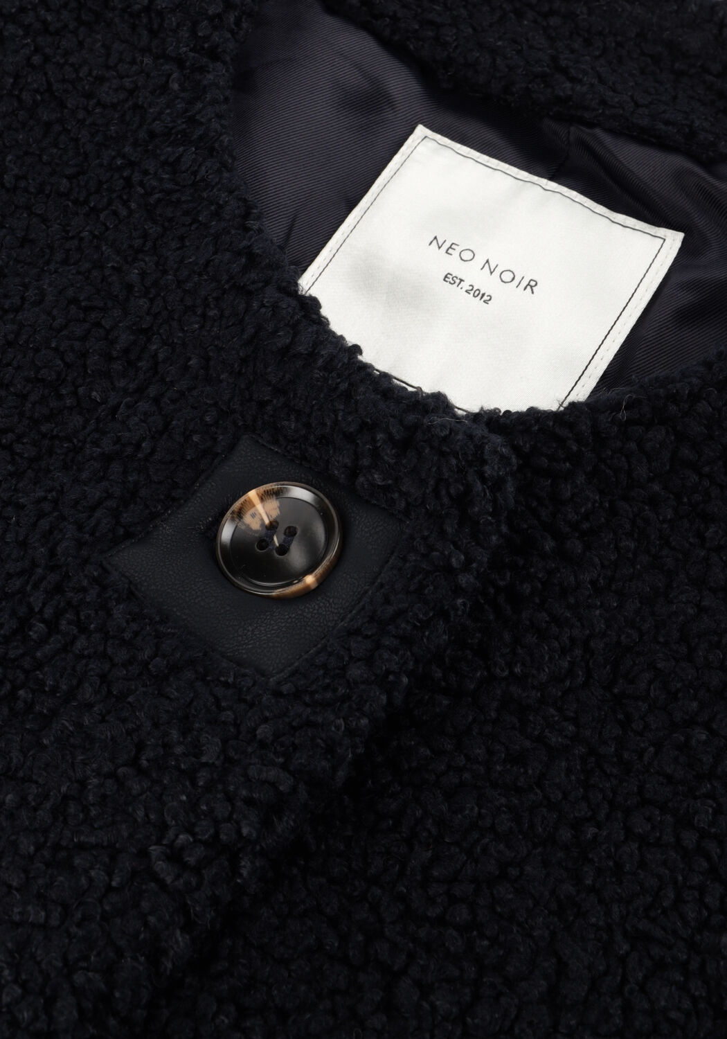 Dunkelblau NEO NOIR Gilet ANJANNA TEDDY VEST - large