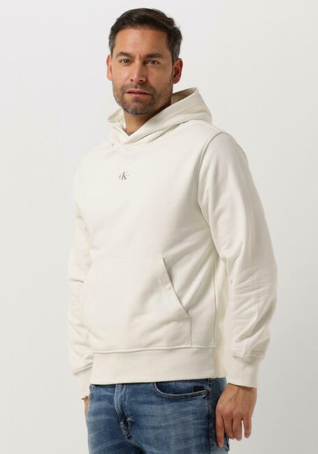 Nicht-gerade weiss CALVIN KLEIN Sweatshirt MICRO MONOLOGO HOODIE - large