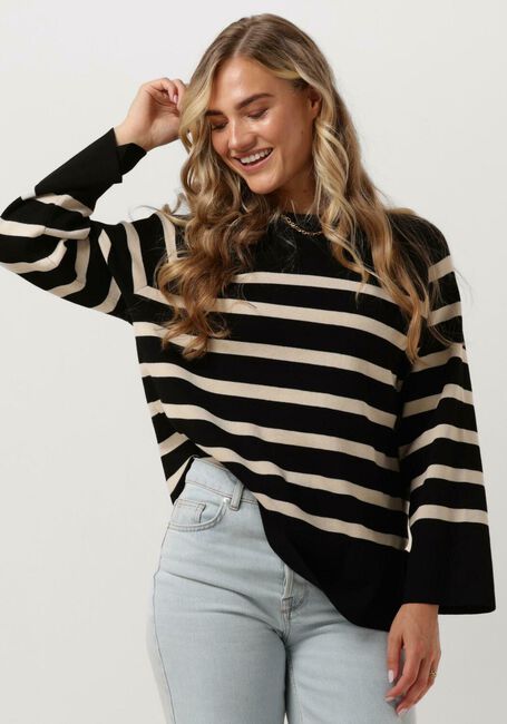 Schwarze OBJECT Pullover OBJESTER LS KNIT TOP - large