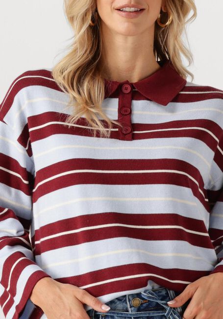 Mehrfarbige/Bunte YDENCE Polo-Shirt KNITTED TOP BALOU - large