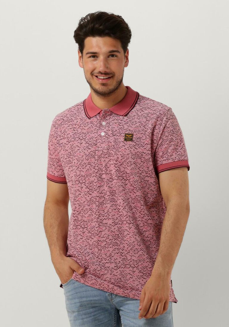 rosane pme legend polo-shirt short sleeve polo two tone pique printed