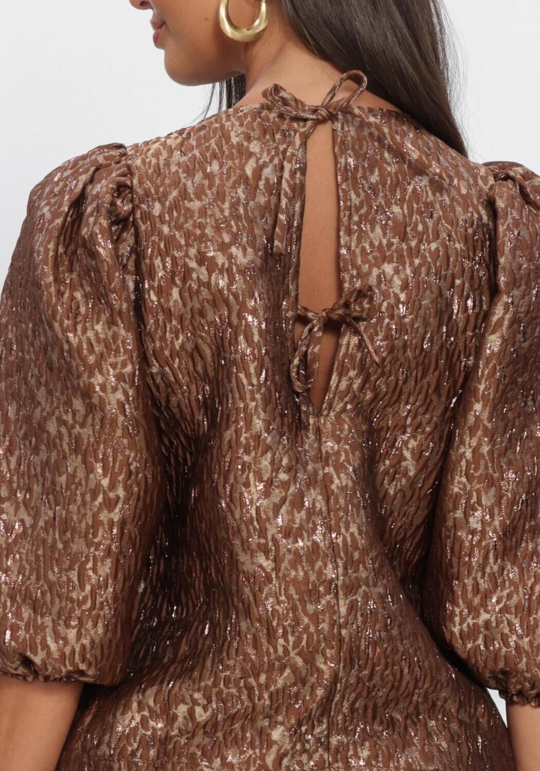 Braune BY-BAR Blusen JET SPARKLE CHEETAH BLOUSE - large