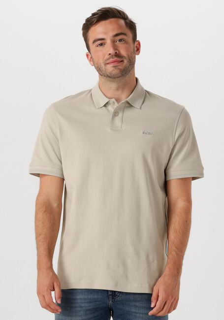Beige BOSS ORANGE Polo-Shirt PE_INTERLOCK - large