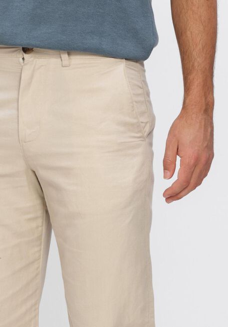 Beige SELECTED MEN Hosen SLH196-STRAIGHT MILES LINEN  BLEND PANT - large