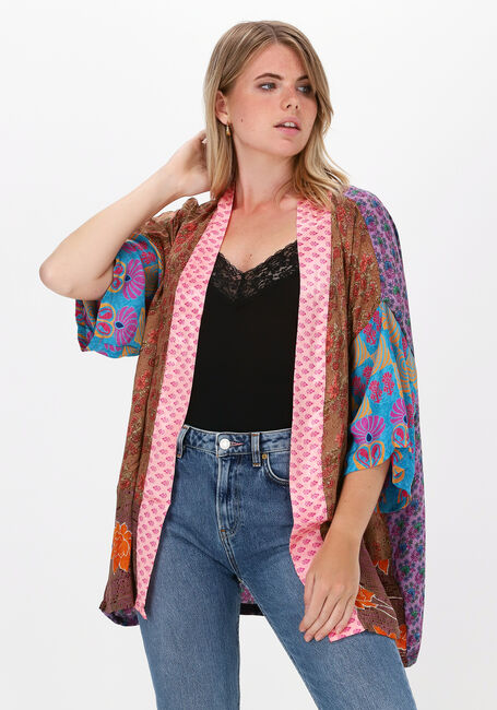 Mehrfarbige/Bunte SISSEL EDELBO Kimono LOTUS SHORT MIX KIMONO - large