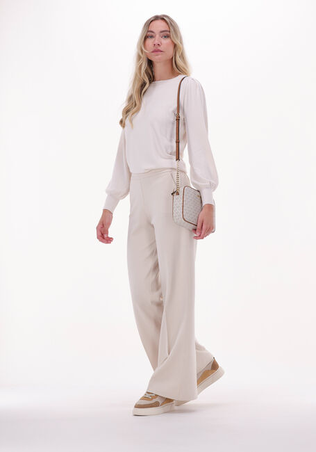 Weiße SUMMUM Weite Hose TROUSERS BOOT CUT PUNTO MILANO - large