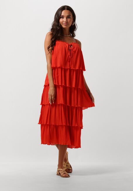 Rote Y.A.S. Midikleid YASFILIPPA STRAP MIDI DRESS - large