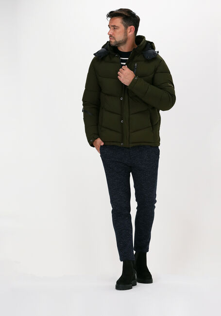 Grüne SCOTCH & SODA Wattierte Jack 163250 - HOODED WATER-REPELLEN - large