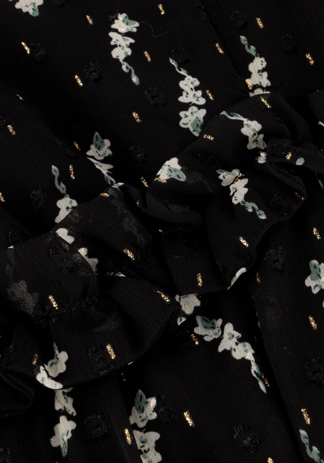 Schwarze NEO NOIR Minikleid BETHIE FLOWER BRANCH DRESS - large