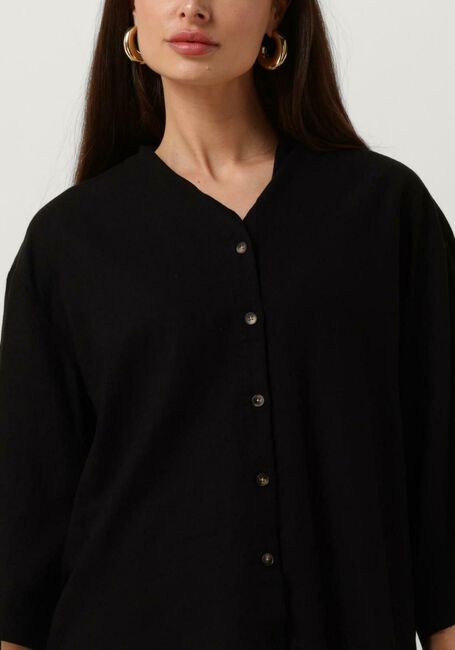 Schwarze MSCH COPENHAGEN Blusen MSCHJOVENE GINIA 3/4 SHIRT - large