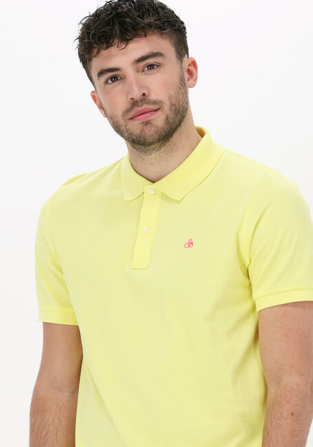 Gelbe SCOTCH & SODA Polo-Shirt CLASSIC PIQUE POLO IN ORGANIC COTTON - large
