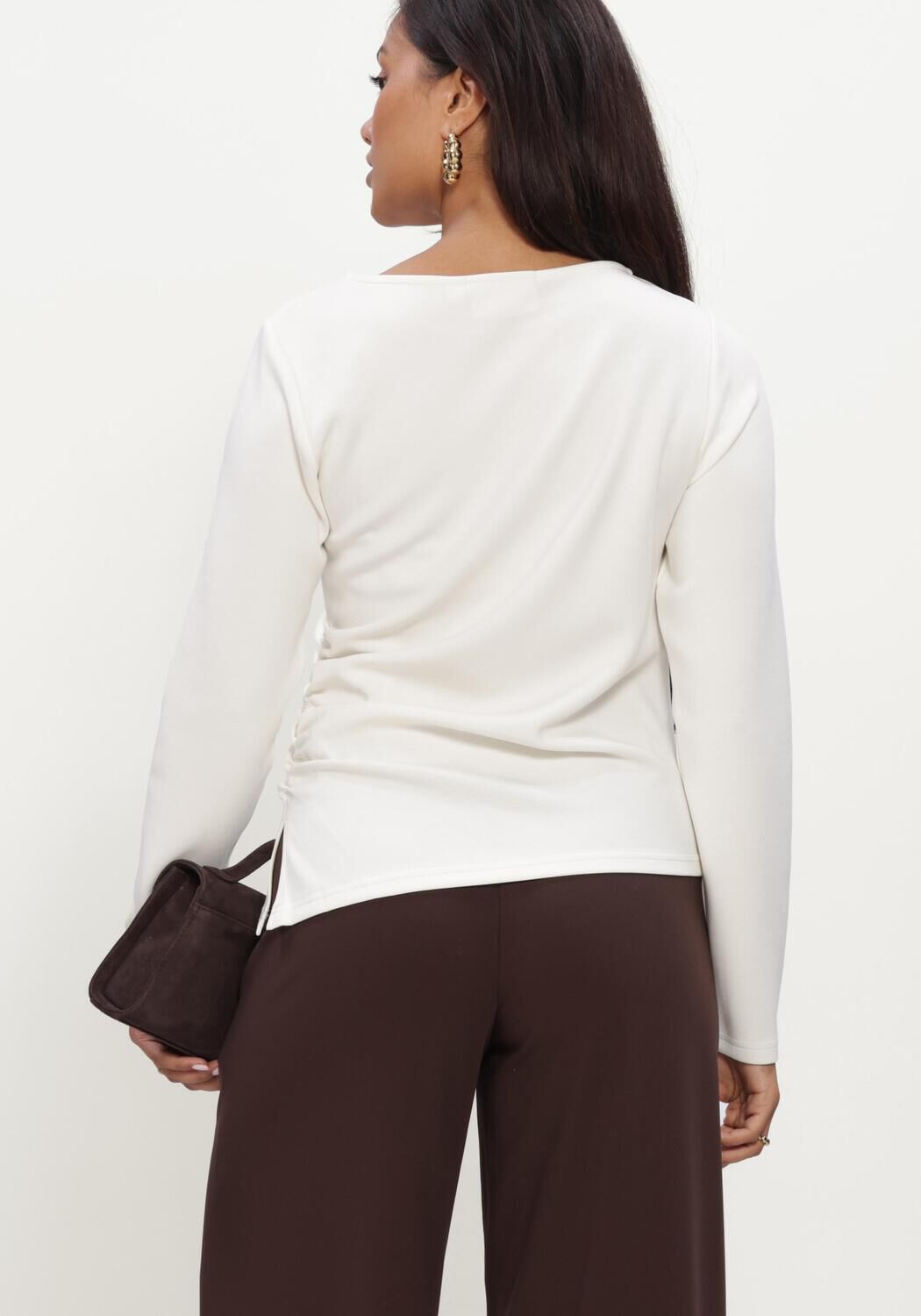 Nicht-gerade weiss MY ESSENTIAL WARDROBE Blusen MWHELLE ASYMMETRIC BLOUSE - large