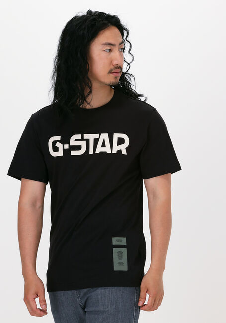Schwarze G-STAR RAW T-shirt 336 - COMPACT JERSEY O- G-STAR - large