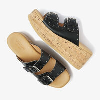 Schwarze VIA VAI Pantolette SISSEL MIRA - medium