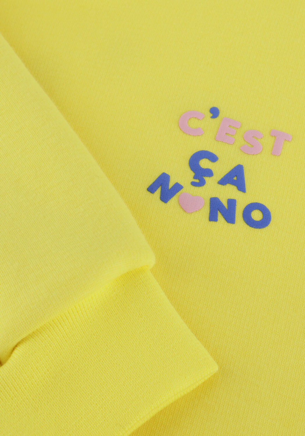 Gelbe NONO Pullover KONONO FURRY SWEAT - large