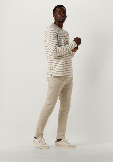 Beige BUTCHER OF BLUE Pullover GASPARD STRIPE CREW - large