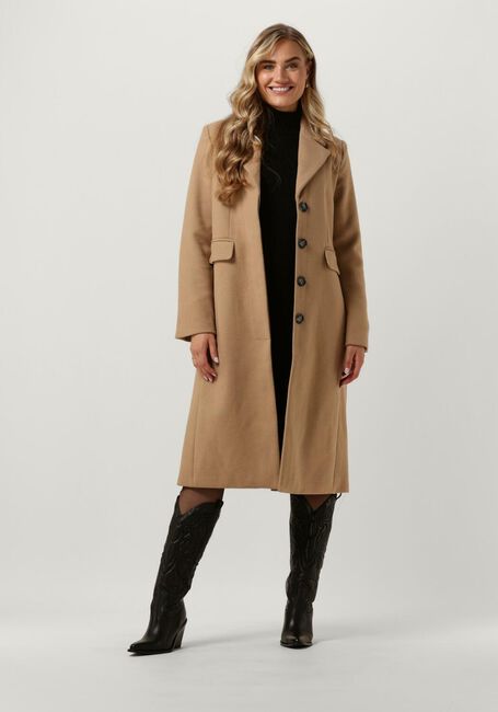 Camelfarbene Y.A.S. Mäntel YASLIMA LS WOOL MIX COAT S. NOOS - large