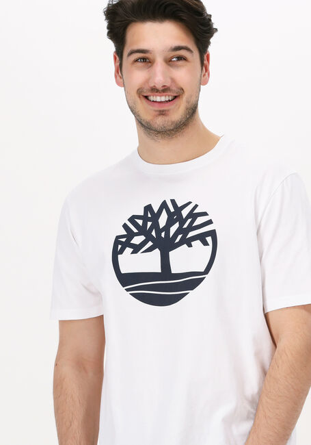 Weiße TIMBERLAND T-shirt SS K-R BRAND TREE T - large