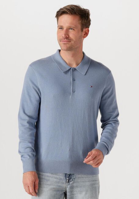 Hellblau TOMMY HILFIGER Pullover PIMA ORG CTN CASHMERE LS POLO - large