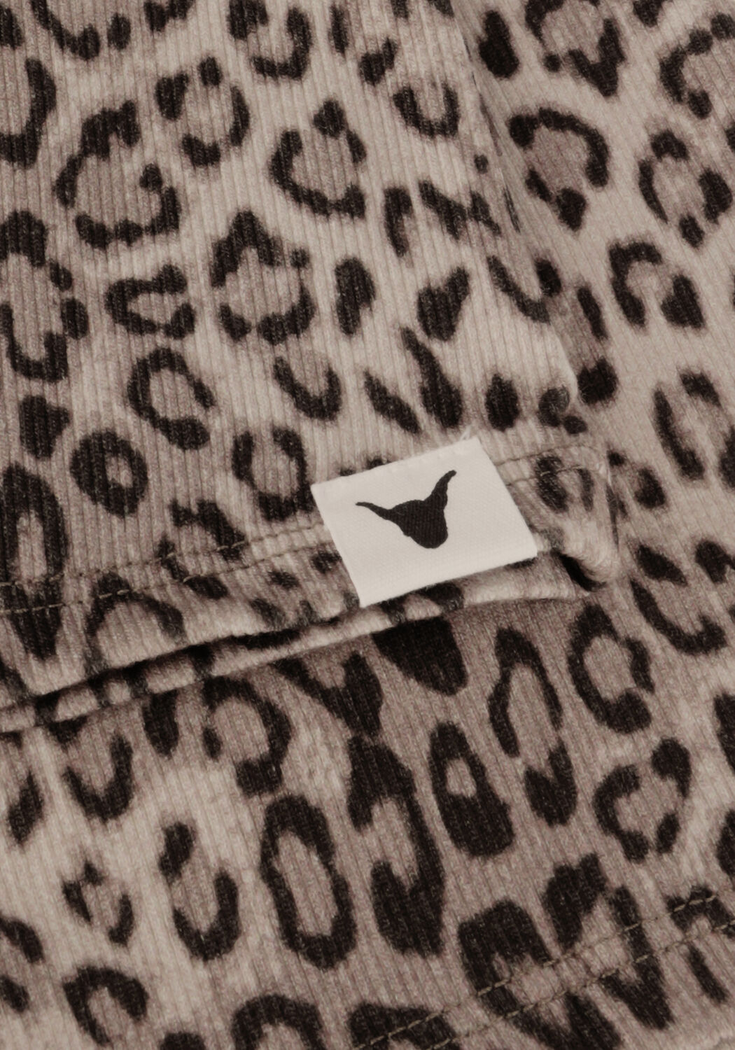 Braune ALIX MINI Schlaghose KIDS KNITTED ANIMAL RIB FLARED PANTS - large