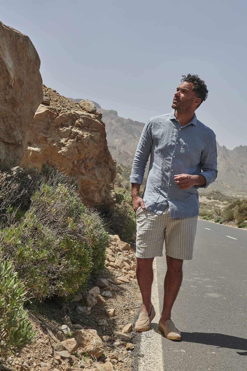 Graue THE GOODPEOPLE Casual-Oberhemd SOHO - large