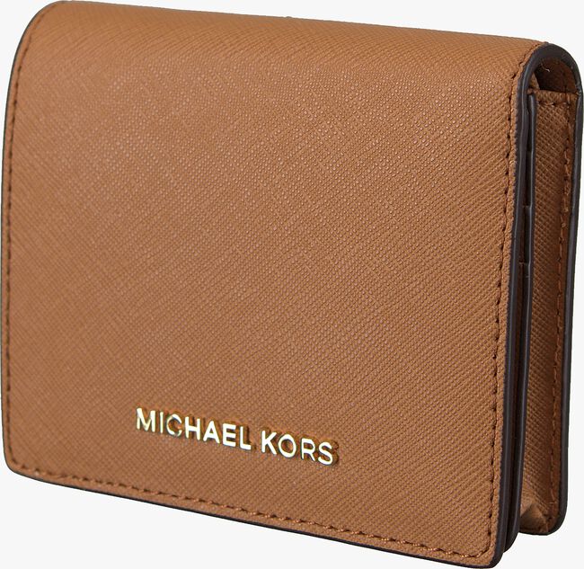Cognacfarbene MICHAEL KORS Portemonnaie FLAP CARD HOLDER - large