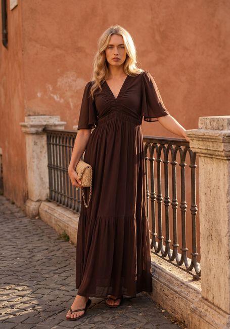 Braune LINA LOCCHI Maxikleid LL-ALLESIA - large