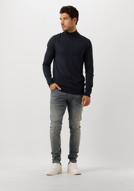 Dunkelblau PURE PATH Rollkragenpullover ESSENTIAL KNIT MOCKNECK SWEATER - large