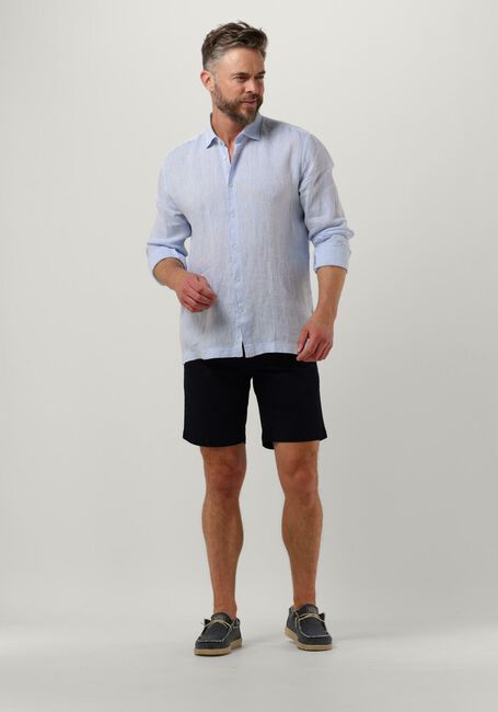 Hellblau GENTI Casual-Oberhemd LINNEN S7054-1120 - large