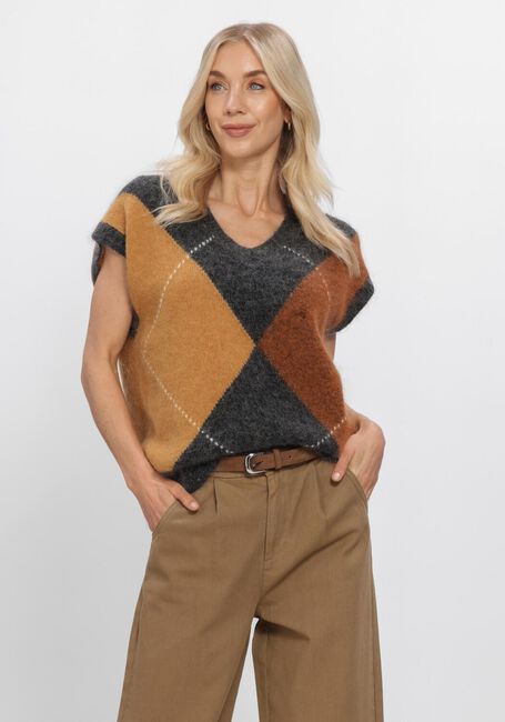 Graue WITHBLACK Gilet WBLVENUS HARLEKIN WAISTCOAT - large