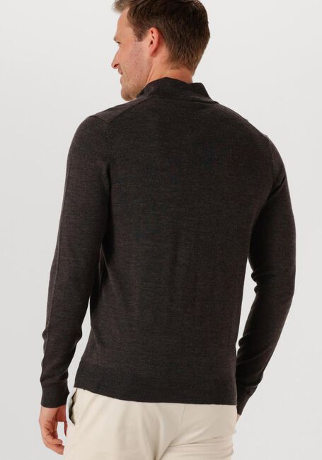 Braune PROFUOMO Pullover PULLOVER HALF ZIP MERINO - large