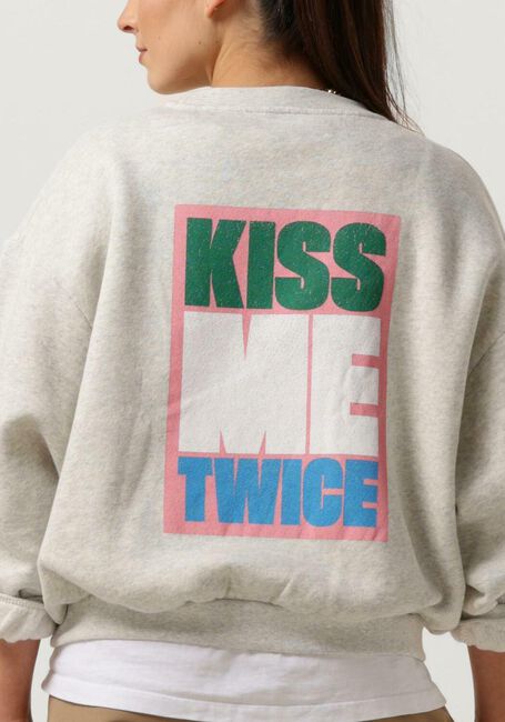 Graue BY-BAR Pullover BIBI BIG KISS SWEATER - large