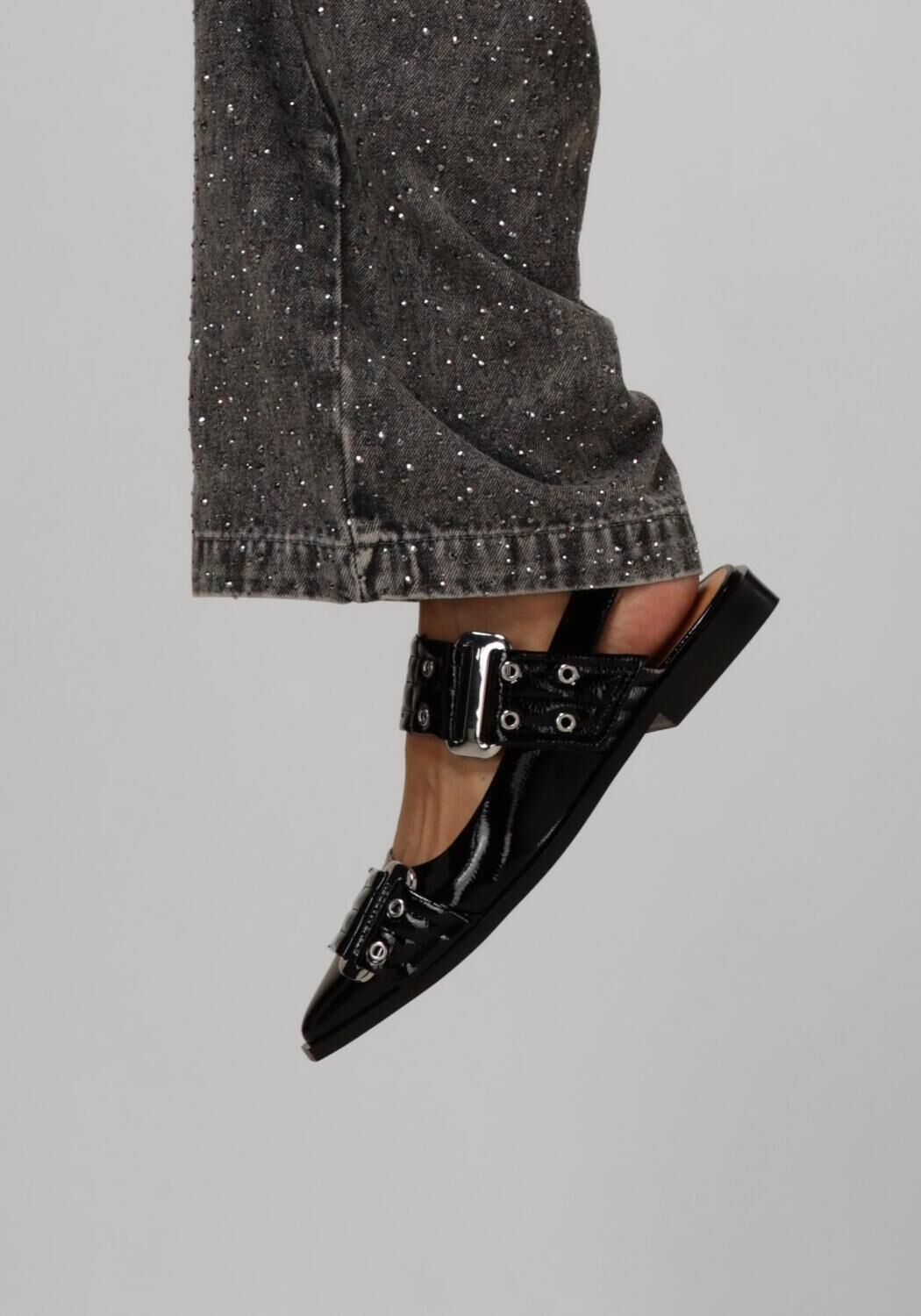 Schwarze STEVE MADDEN Slingbacks GRAND AVE - large