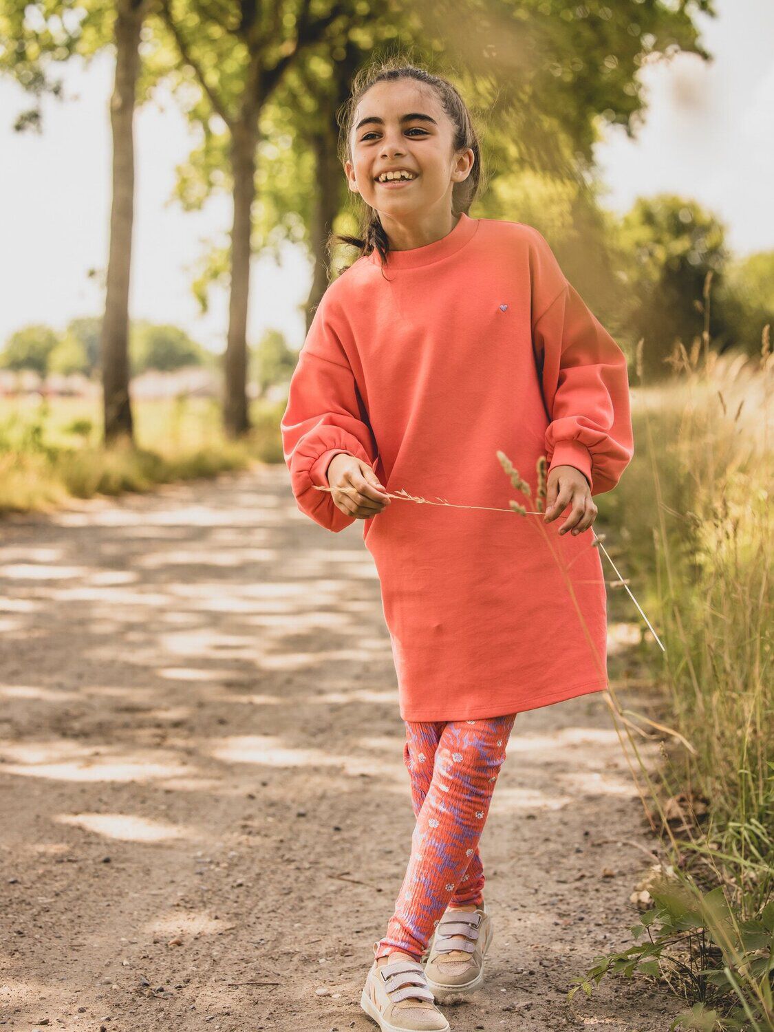 Orangene LOOXS Little Minikleid 2601-7808-226 - large