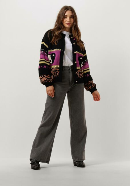 Schwarze HARPER & YVE Strickjacke JAZZ-CA - large