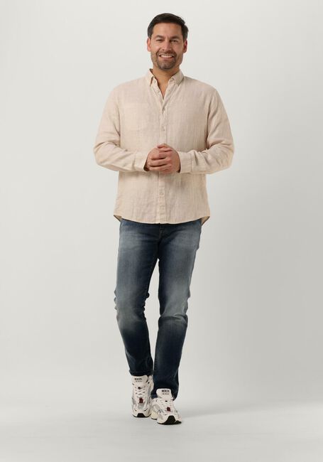 Beige BUTCHER OF BLUE Casual-Oberhemd ROBBINS LINEN CLEAN SHIRT - large