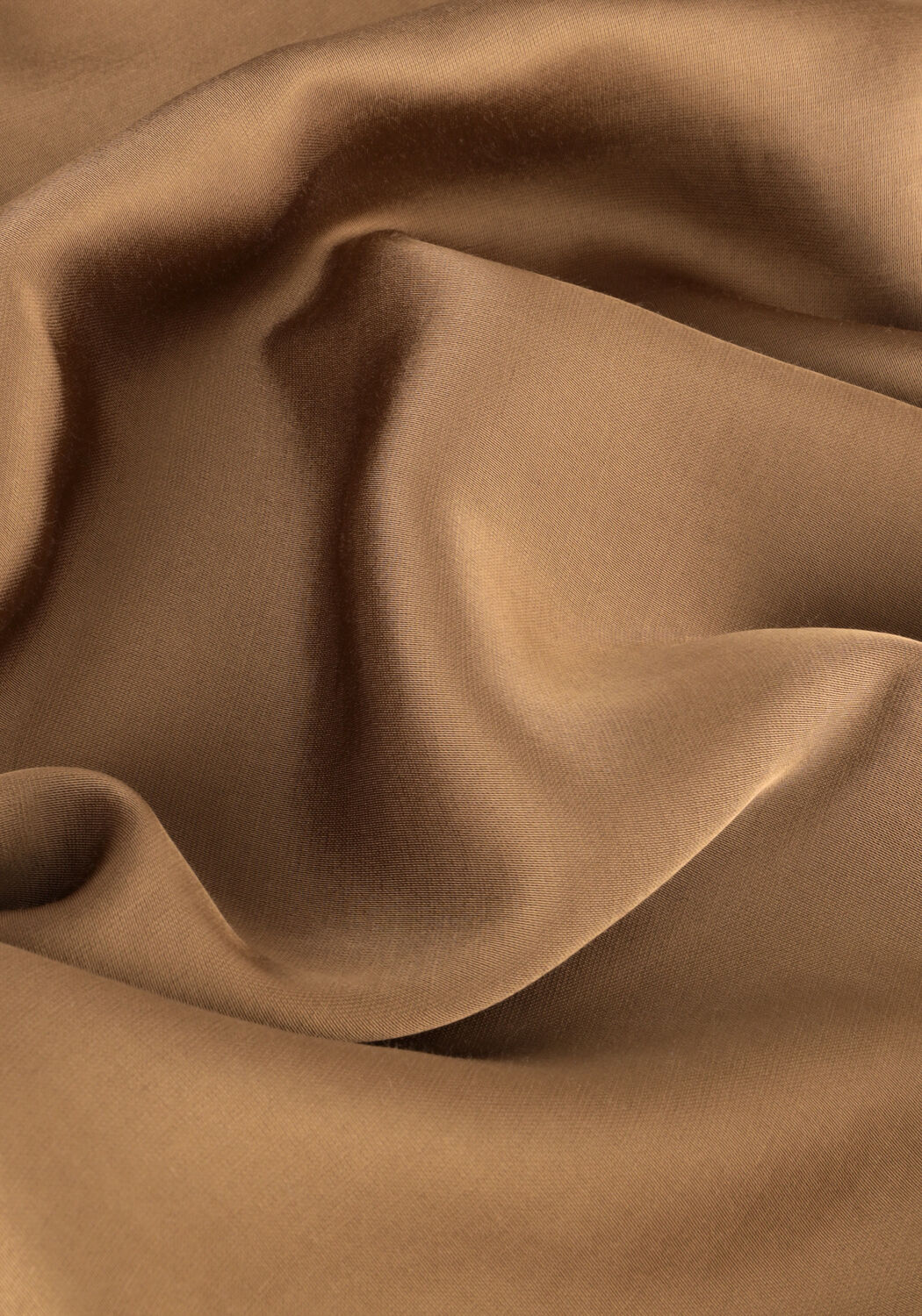 Camelfarbene MINUS Blusen SELVA V-NECK PUFF HALF SLEEVE BLOUSE - large